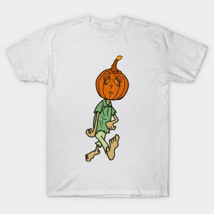 Pumpkin head halloween zombie T-Shirt